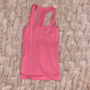 Pink lululemon tank top
